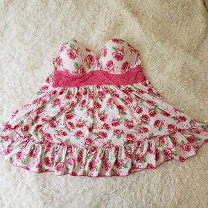 rene rofe • rose patterned lingerie